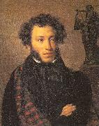 Kiprensky, Orest Portrait of the Poet Alexander Pushkin Spain oil painting reproduction